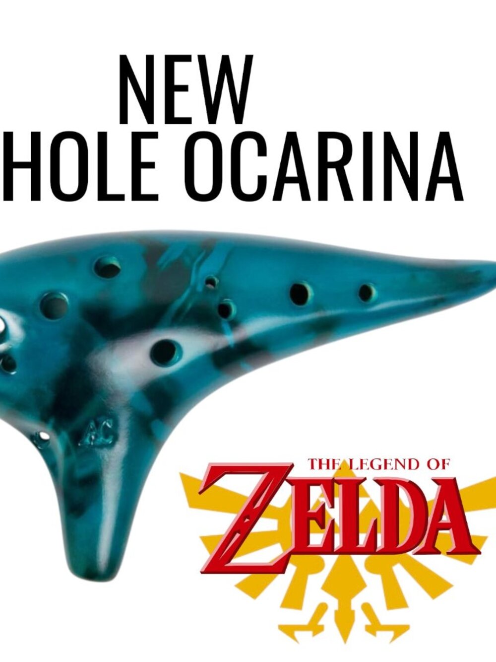 NEW Zelda Ocarina 12 Hole Alto C Ocarina Musical Instrument Christmas Gift Song